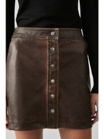 THEA VEGAN LEATHER SKIRT