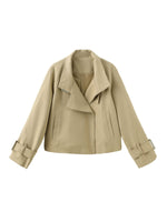 Overlay Cropped Trench Coat