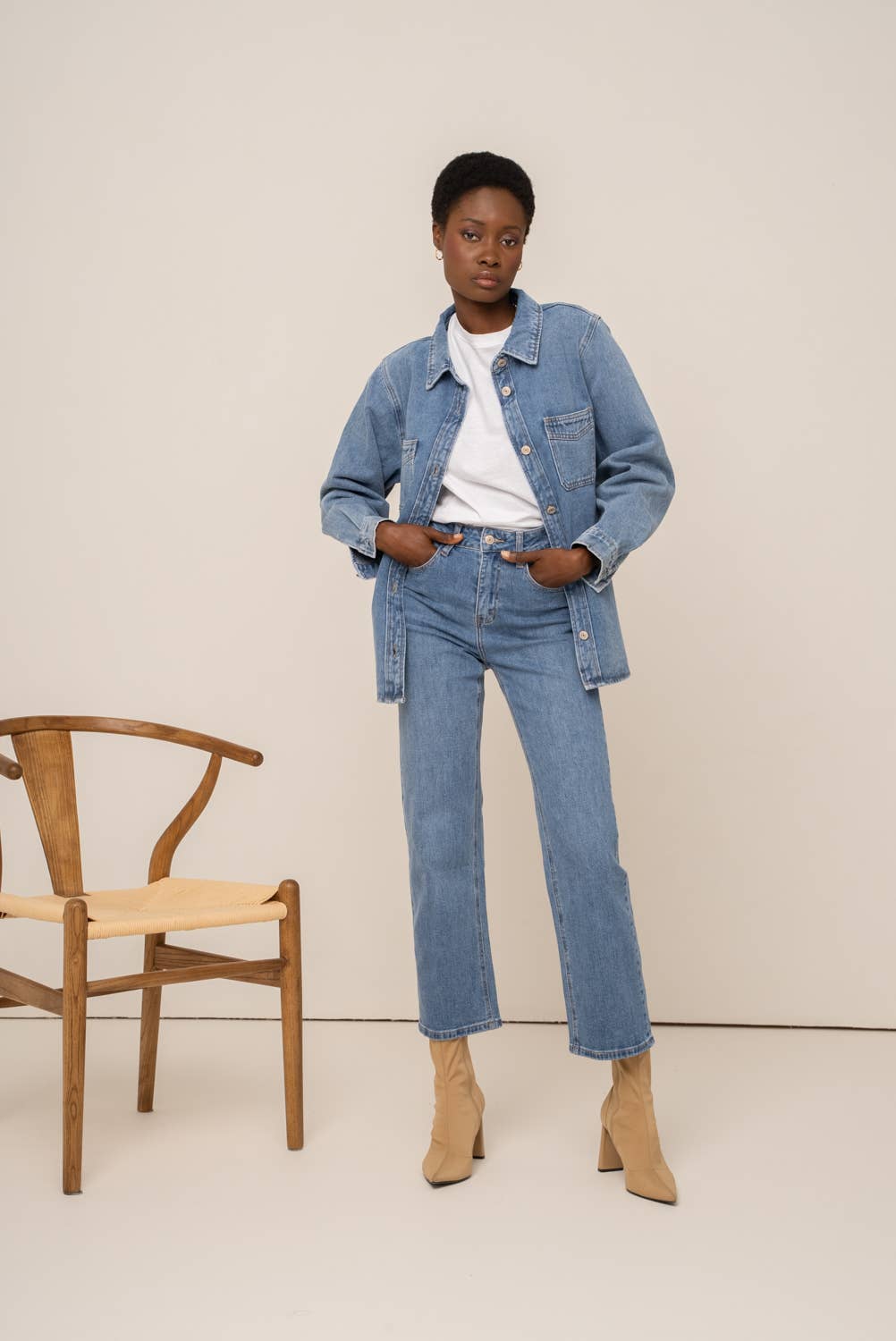 CAMILA STRAIGHT LEG JEANS - LT Wash