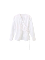 ALANA V-Neck Criss-Crossed Layered Blouse