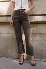 CAMILA STRAIGHT LEG JEANS CHOCOLATE