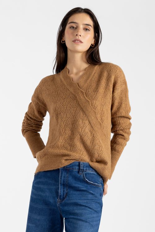 AMELIE STRUCTURED KNIT SWEATER