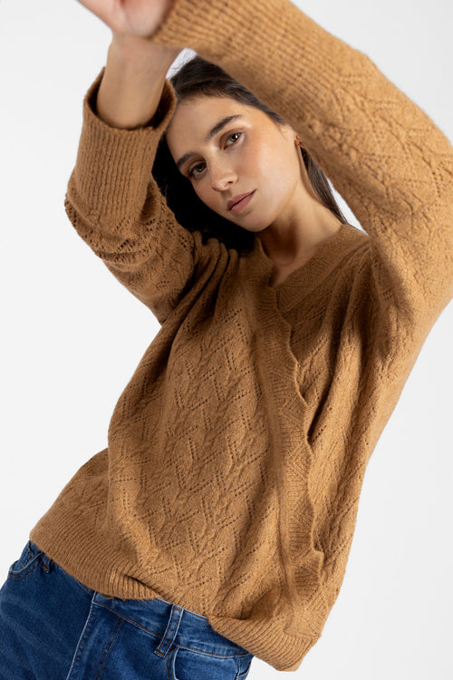 AMELIE STRUCTURED KNIT SWEATER