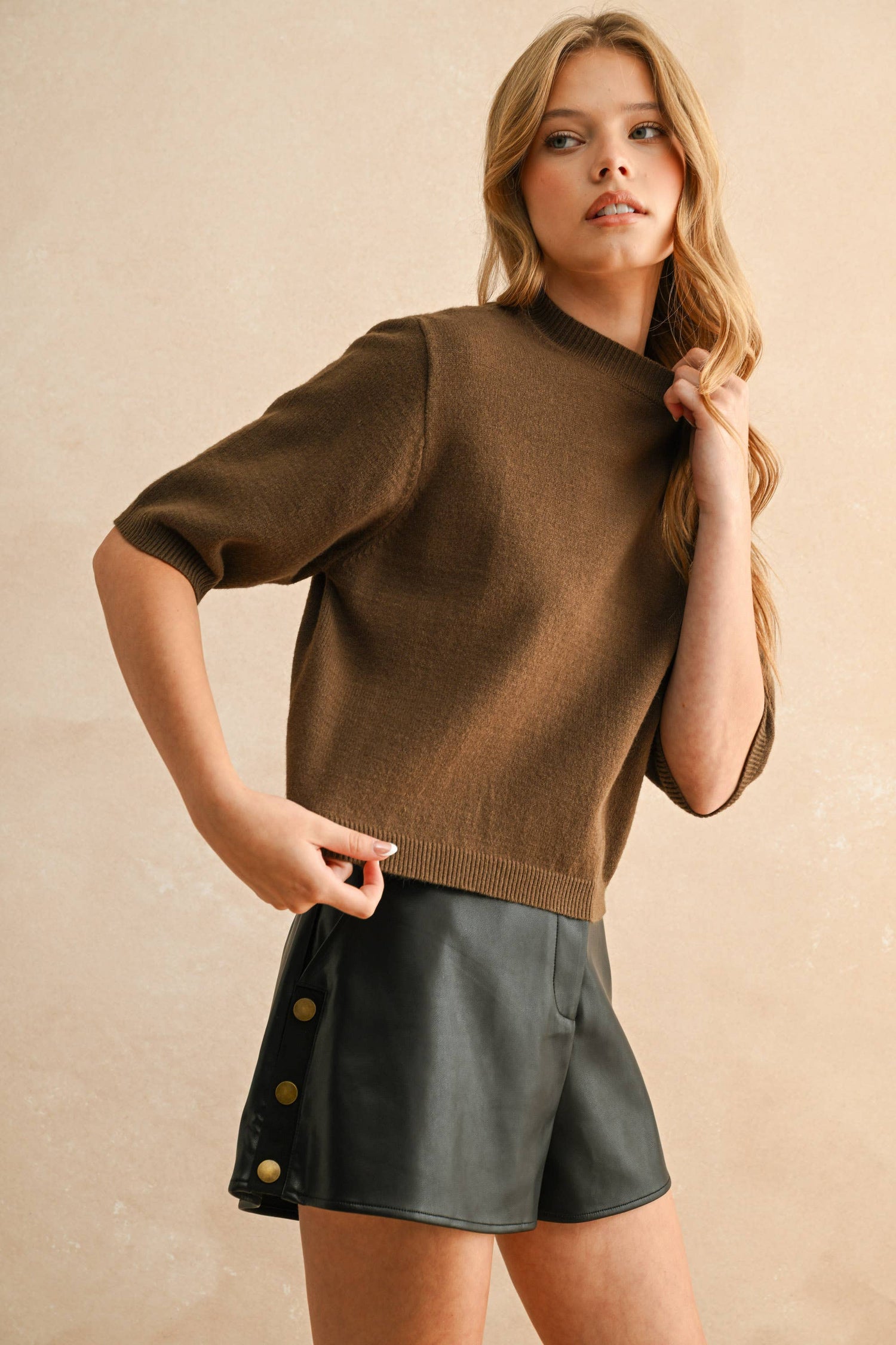 SOFIE  KNIT - OLIVE