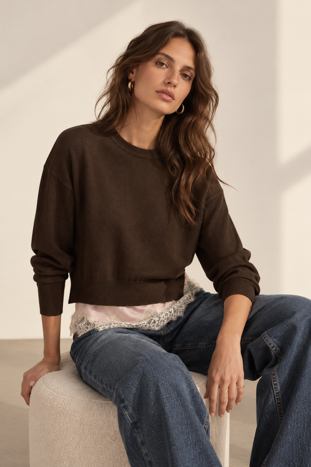 POLLY SWEATER CHOCOLATE