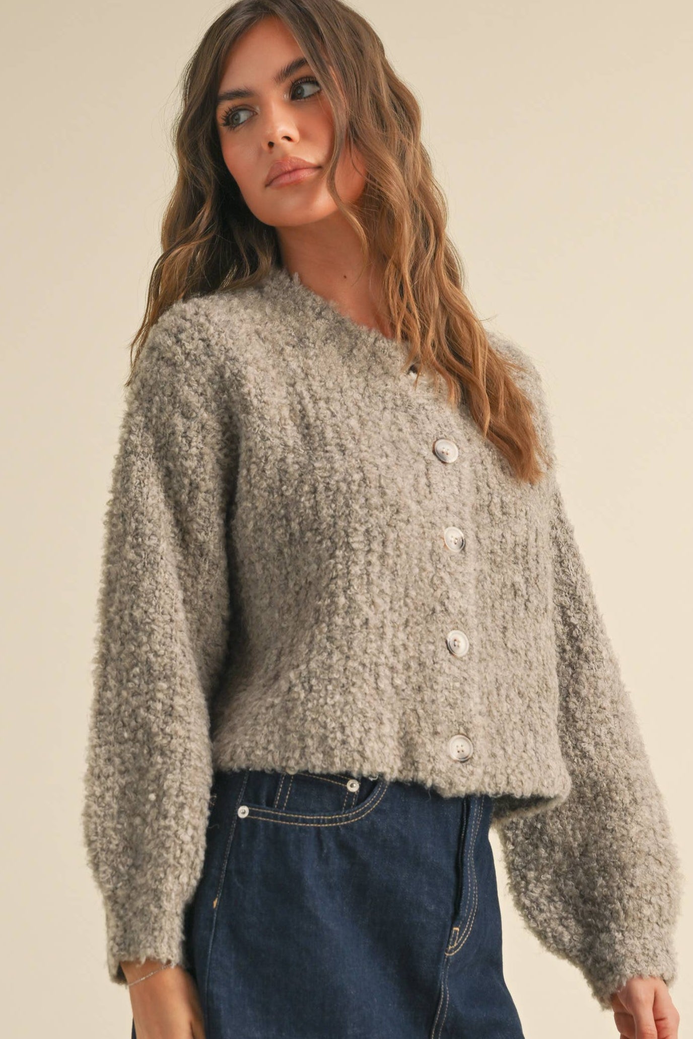 JACKIE TEXTURED CARDIGAN
