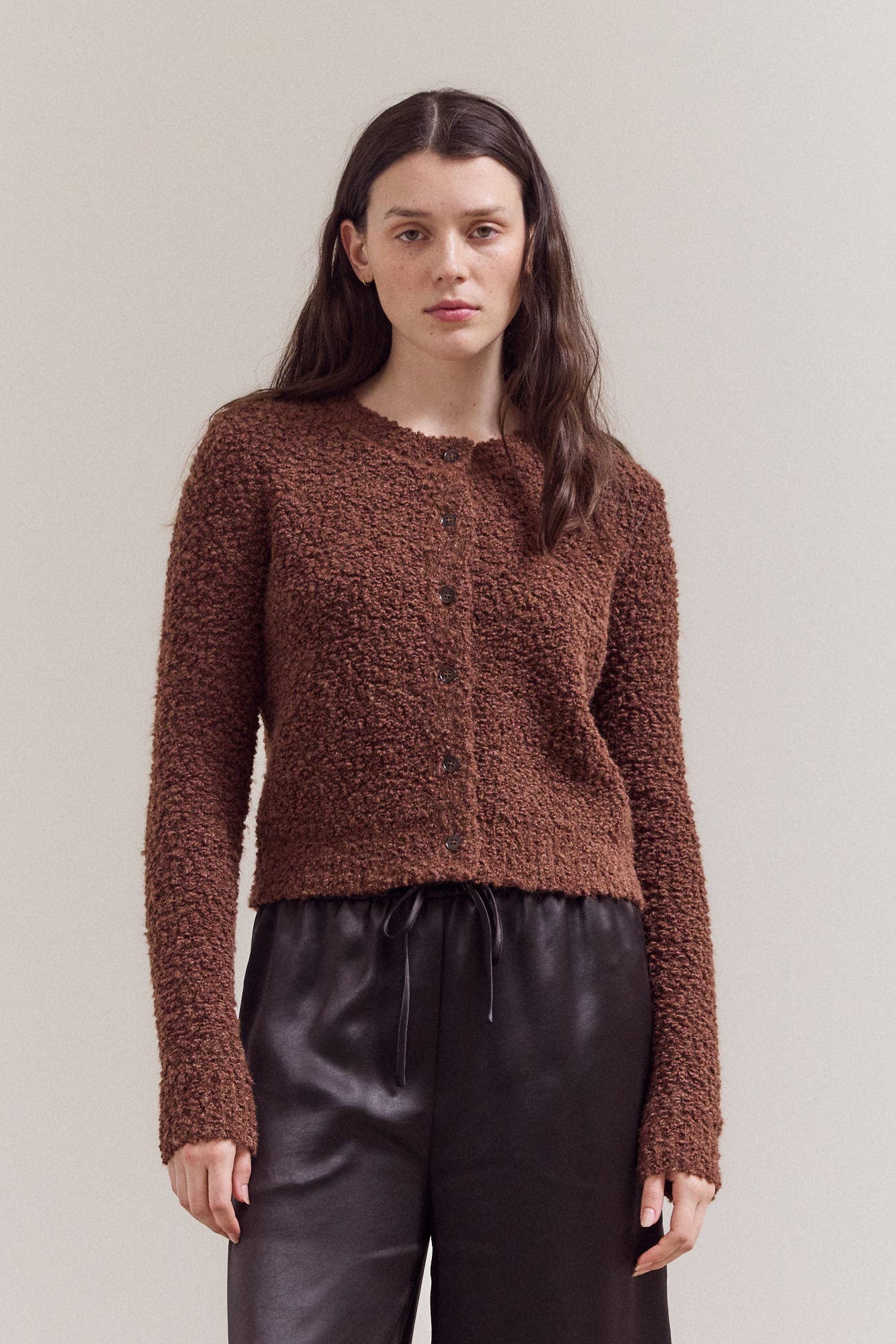 STACI BOUCLE CARDIGAN