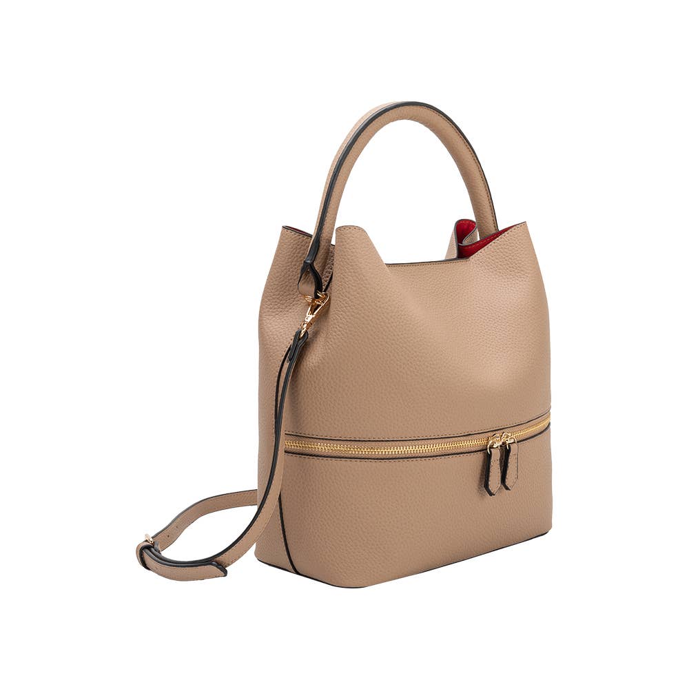 CARTER Tan Recycled Vegan Crossbody Bag