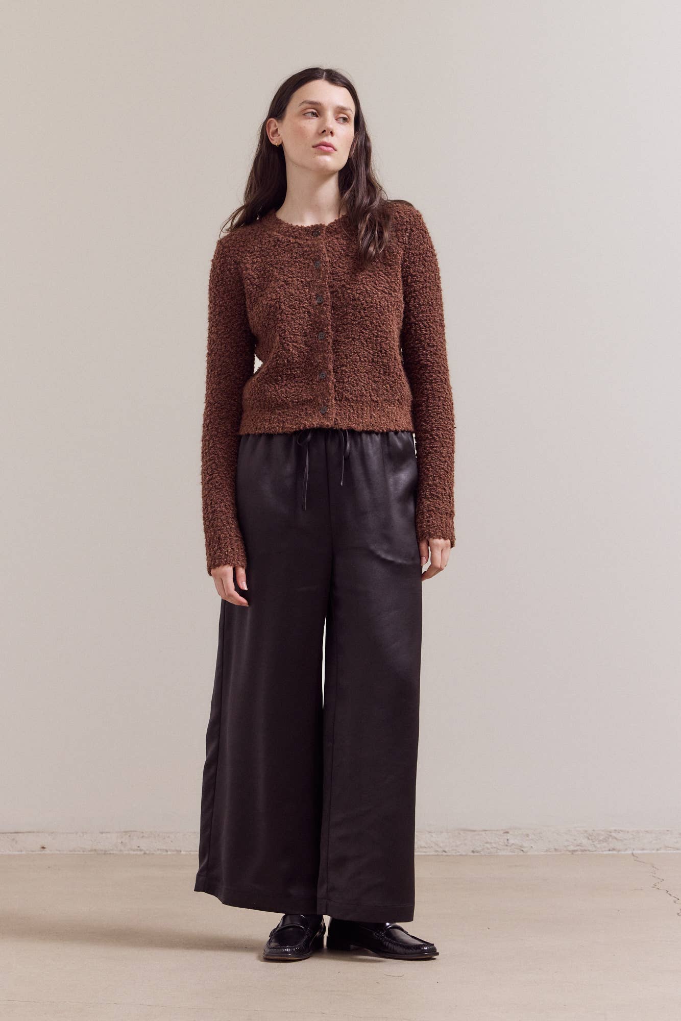 STACI BOUCLE CARDIGAN