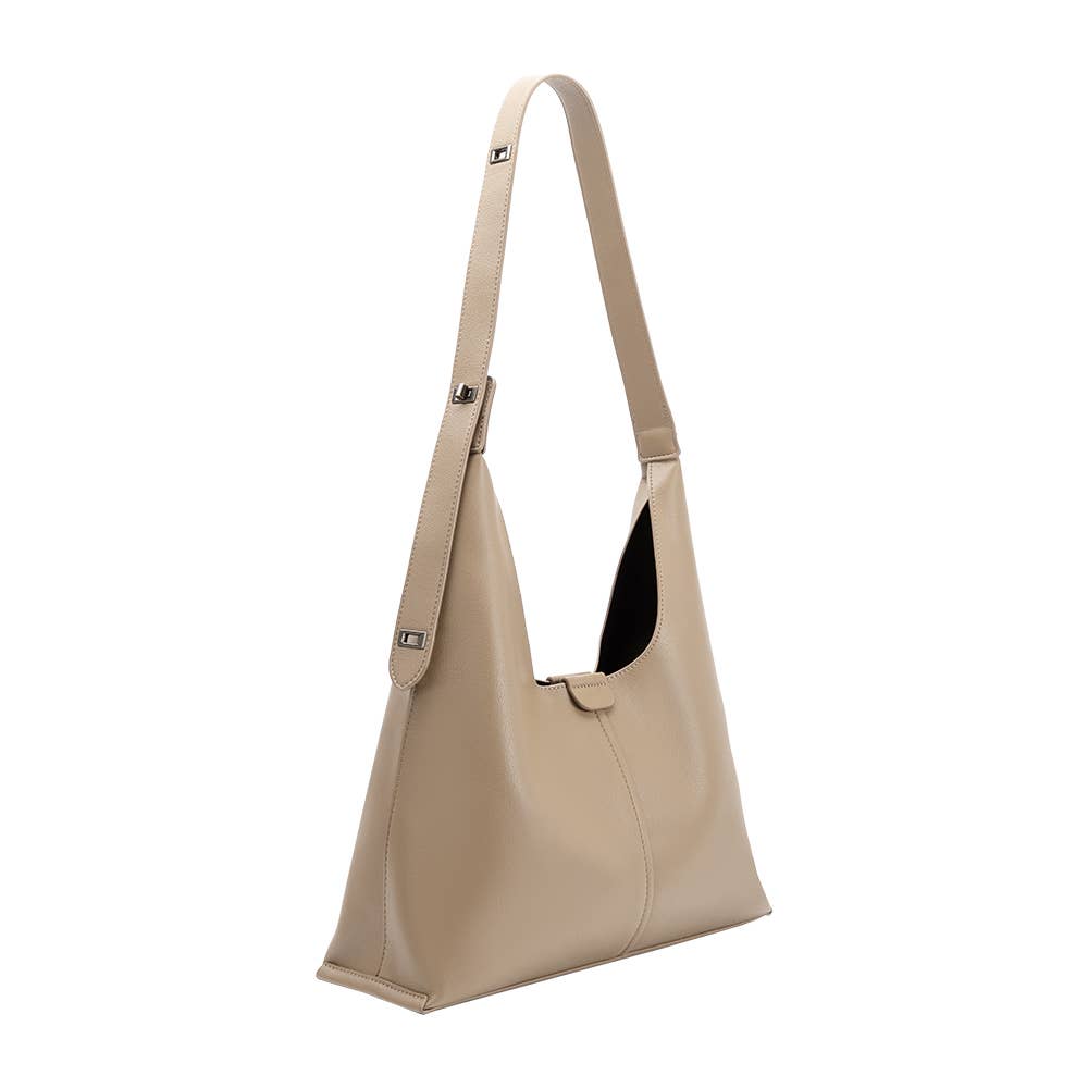 CAMI Beige Recycled Vegan Shoulder Bag