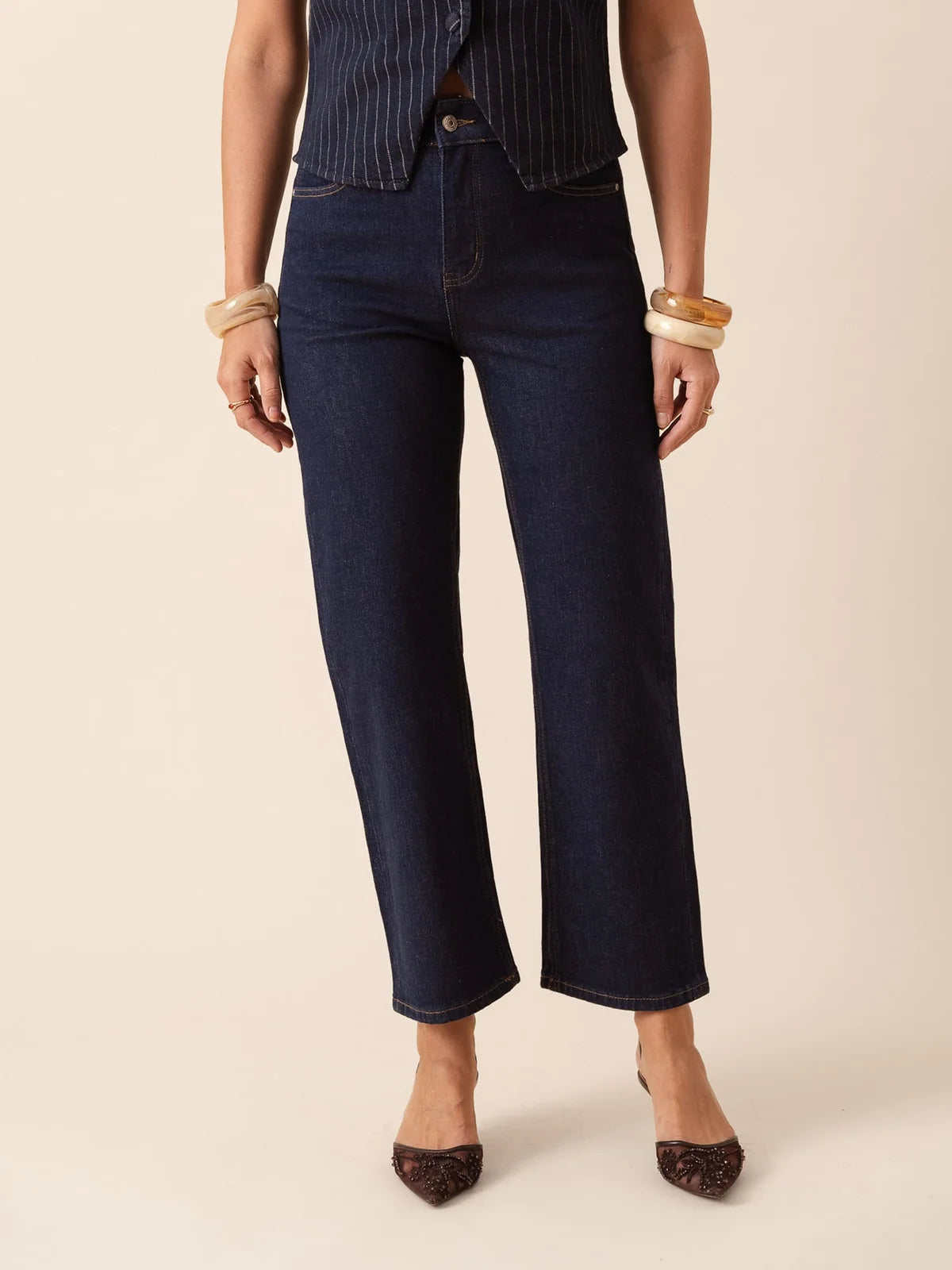 Camila Straight Leg Jean Dark Wash